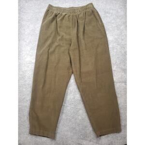Women's Vintage C.S.T. Studio Green Corduroy Pants 36/22W Lose Fit